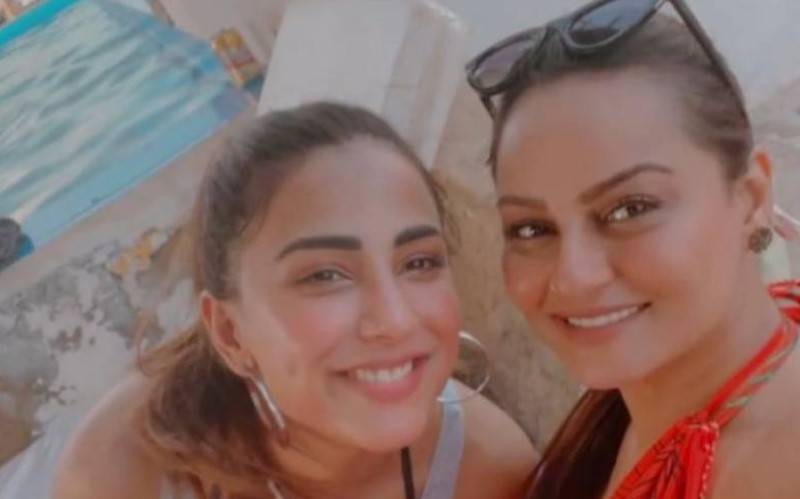 Ushna and Juveria take a bold dip at the beach