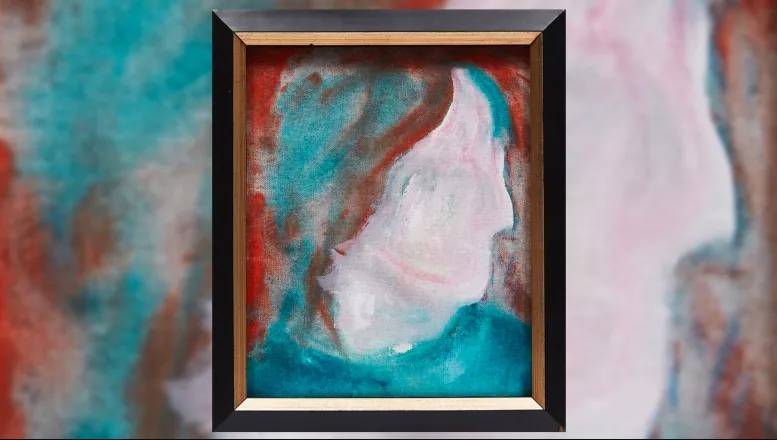 David Bowie painting from donation bin up for auction