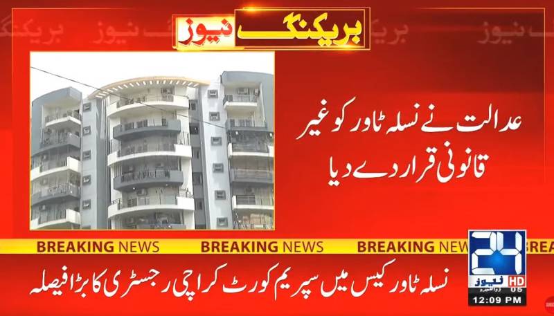 CJP orders demolition of residential Nasla Tower in Karachi