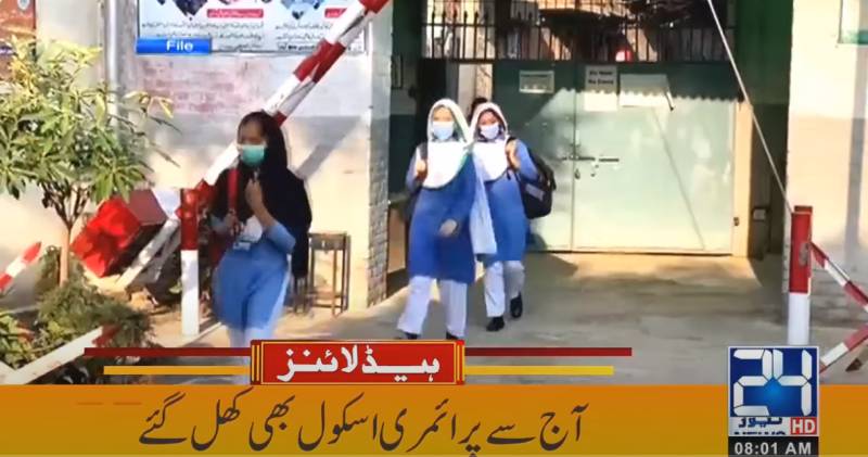 Primary class students back to school across Sindh