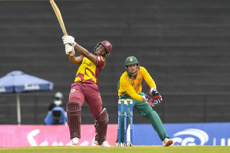 Lewis blasts Windies to eight-wicket win over South Africa