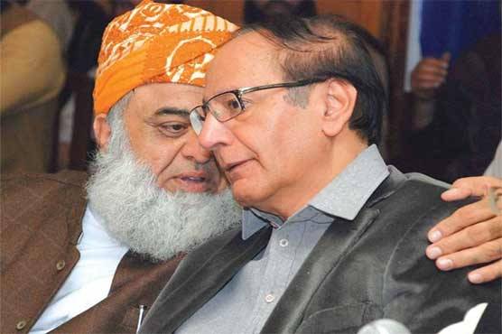 Ch Shujaat telephones Maulana Fazl to inquire after his health