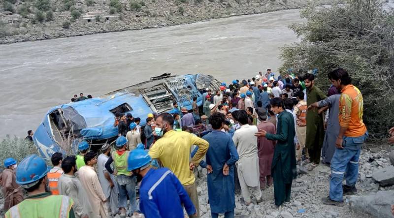 Nine Chinese workers among 12 killed in Kohistan bus ‘blast’