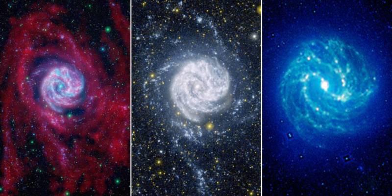 Baby stars form pinwheel fireworks in nearby galaxies