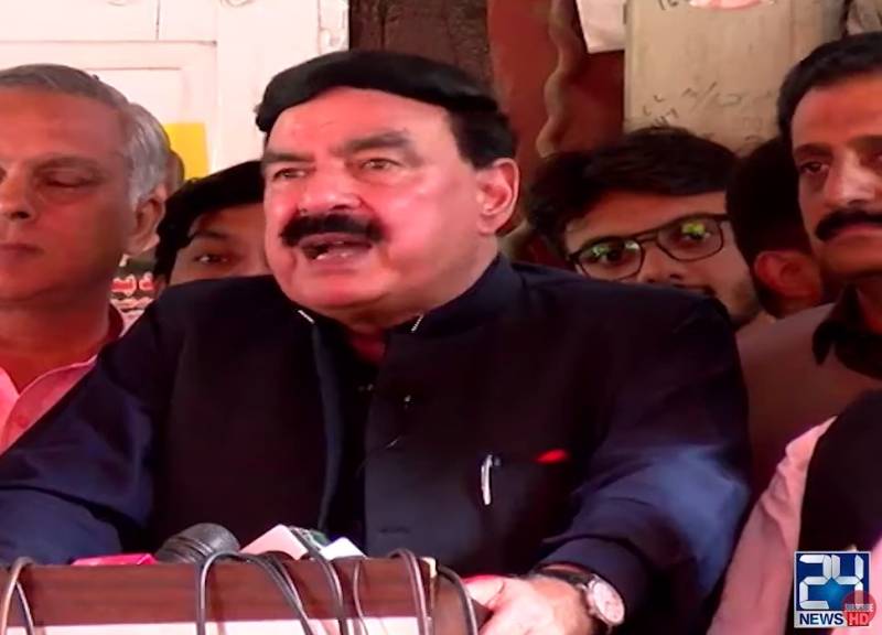 Sh Rashid objects to Maryam’s language during AJK electioneering