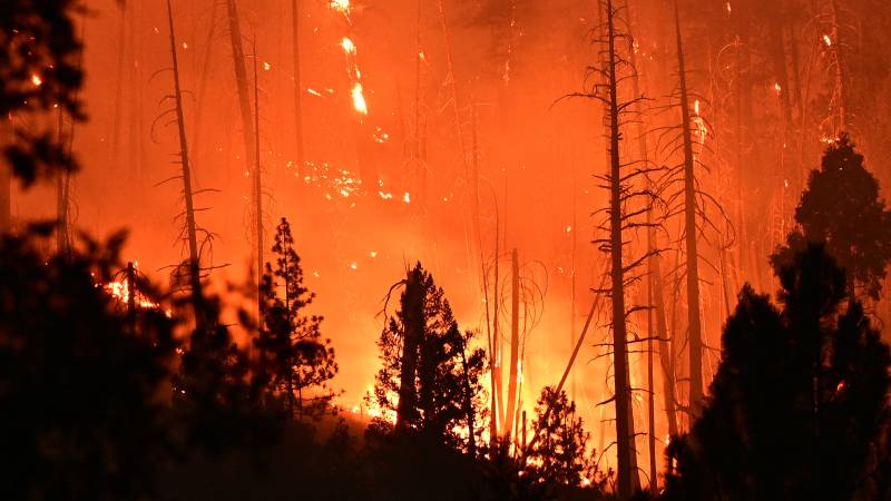 Firefighters battle California blaze generating its own weather