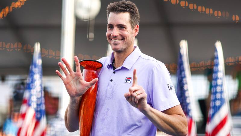 Isner beats Nakashima to capture sixth ATP Atlanta title