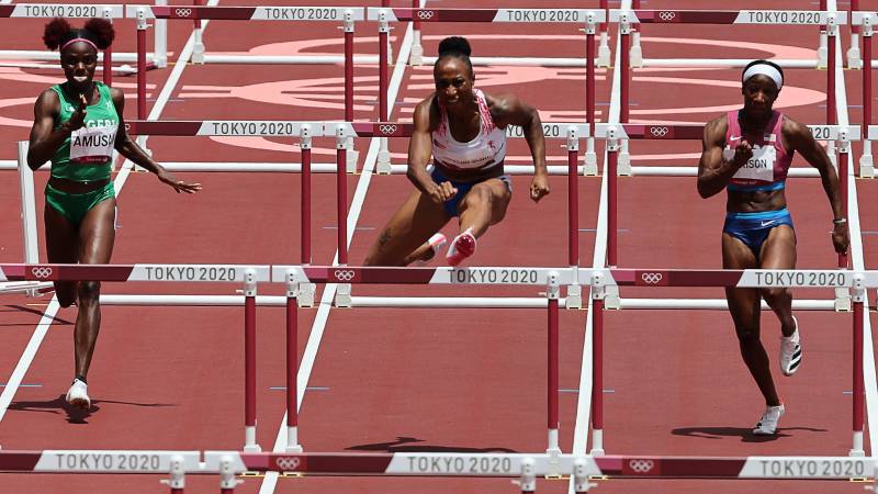 Camacho-Quinn wins Olympic 100m hurdles gold