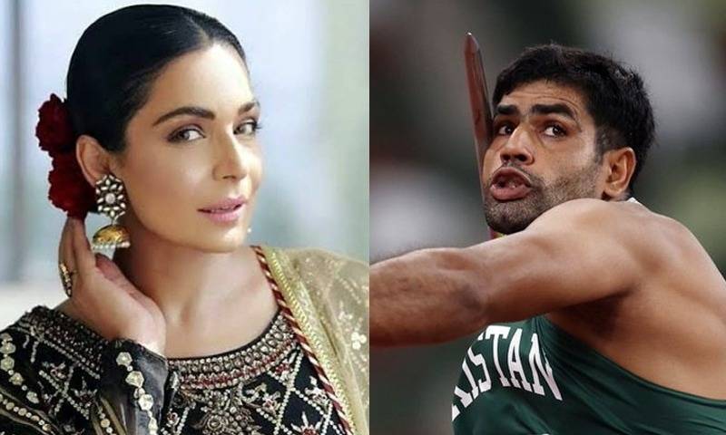 Meera Jee hits javelin thrower Arshad Nadeem for SIX