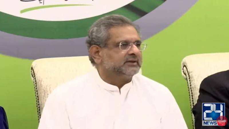 Anti-State Trends report published just to accept Article 370: Shahid Khaqan Abbasi 