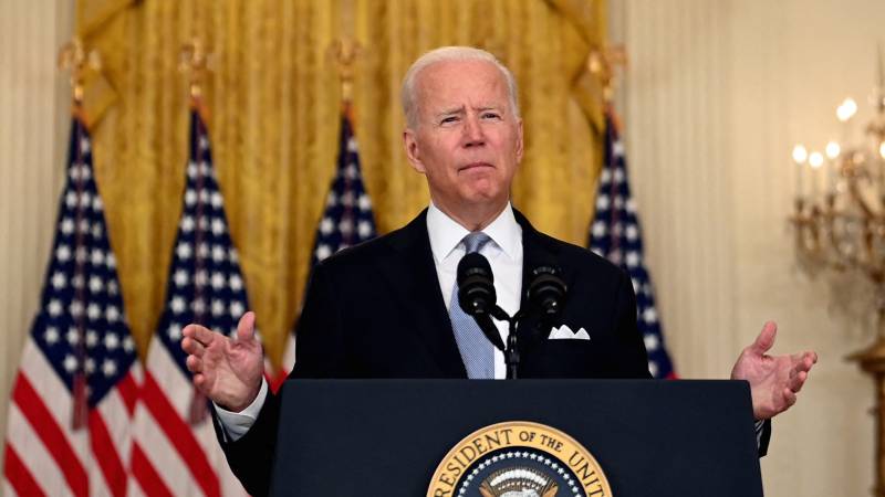 President Biden blames Afghan leaders, forces for crisis