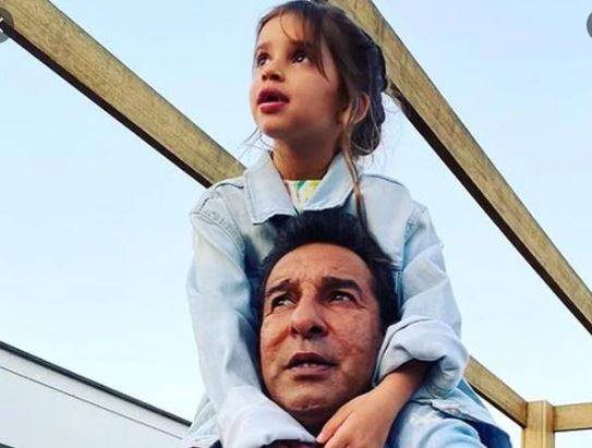 Adorable video of Wasim Akram meeting daughter after 10 months takes internet by storm 