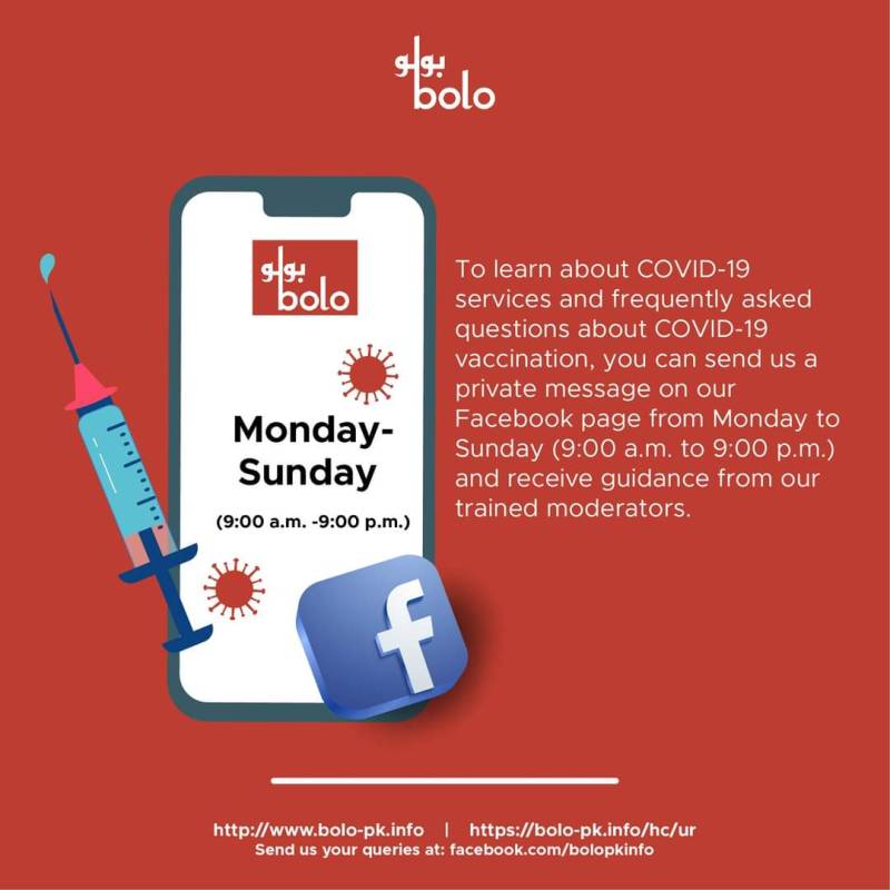 Bolo: A digital platform that provides reliable information about Covid-19, other services in Pakistan