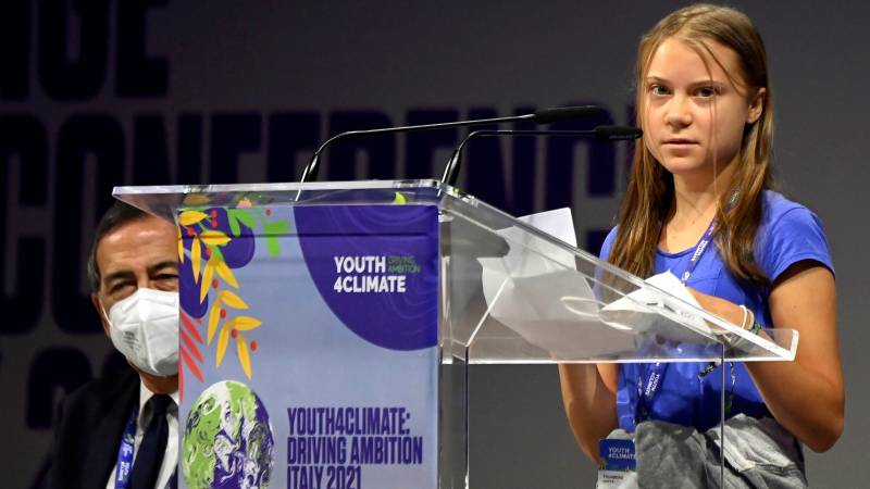 Thunberg leads climate march at Milan youth summit