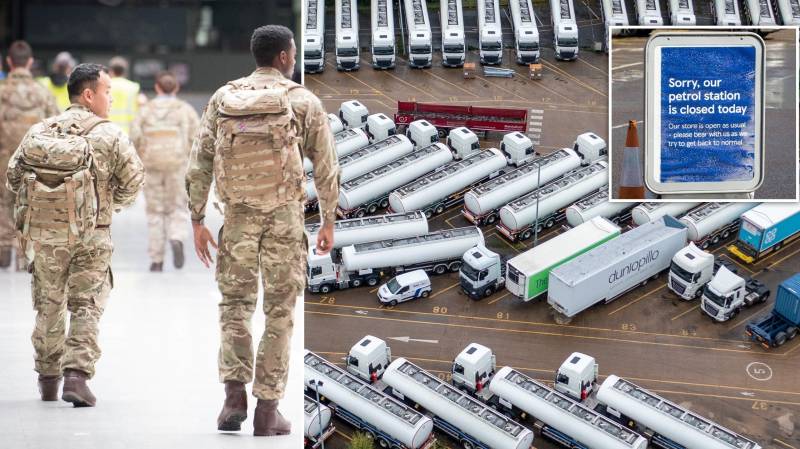 British military begins deliveries to ease UK fuel supply crisis