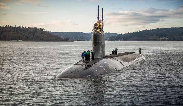 US nuclear sub damaged in underwater collision