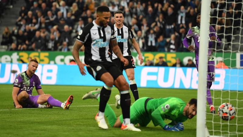 Tottenham Hotspur's English defender Eric Dier (L) reacts after scoring an own-goal during the English Premier League football match between Newcastle United and Tottenham Hotspur. AFP