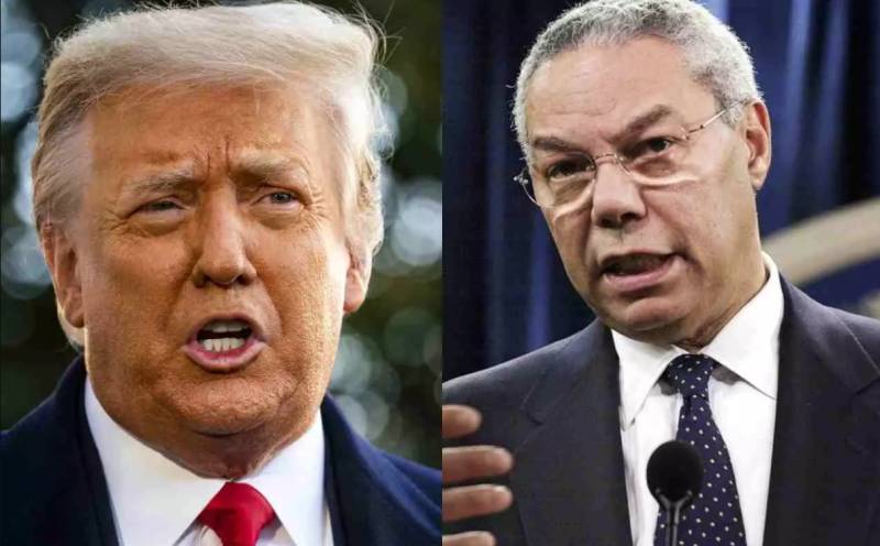 Donald Trump and Colin Powell