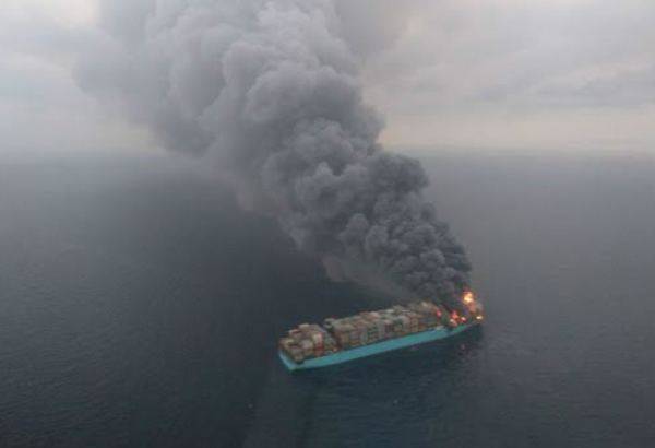 Cargo ship on fire, spewing toxic gas off Canada's Pacific coast