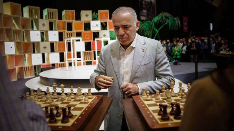 Russian chess legend Garry Kasparov 