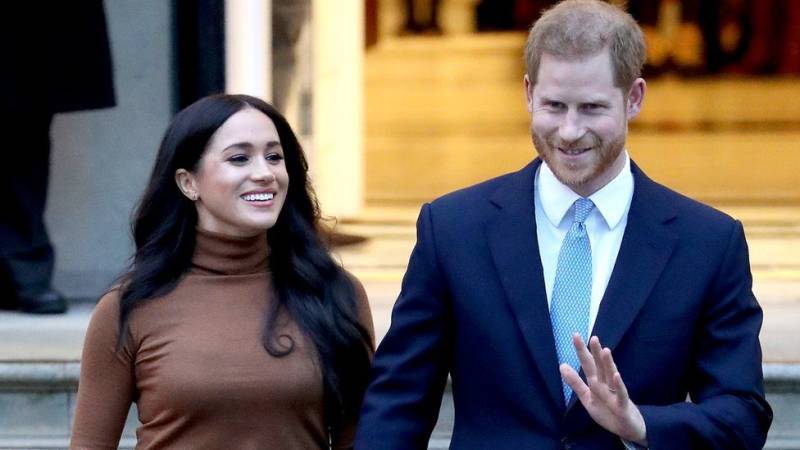 Prince Harry and his wife Meghan 