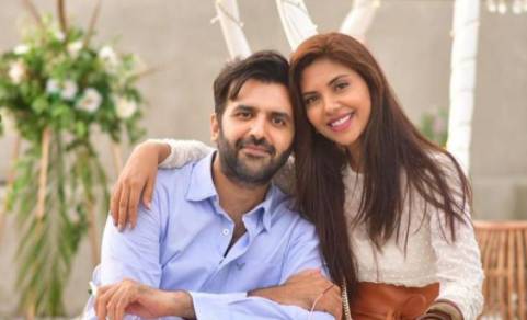 Sunita Marshall with husband.