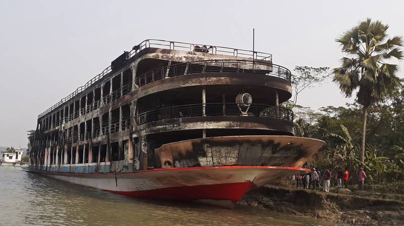 Bangladesh arrests ferry owner after blaze that killed 39