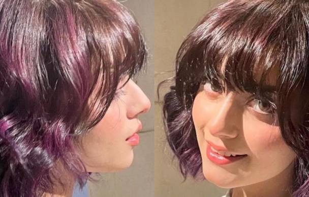 Loving Alizeh Shah's FRESH PURPLE HAIRDO 