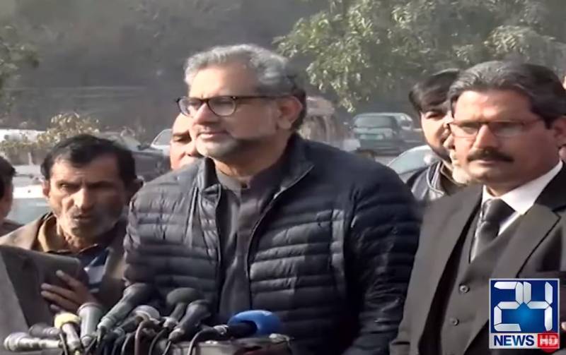 Khaqan Abbasi claims PML-N still has contacts with govt allies