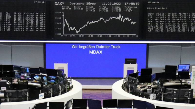 Oil surges, equities mostly fall on growing Ukraine fears