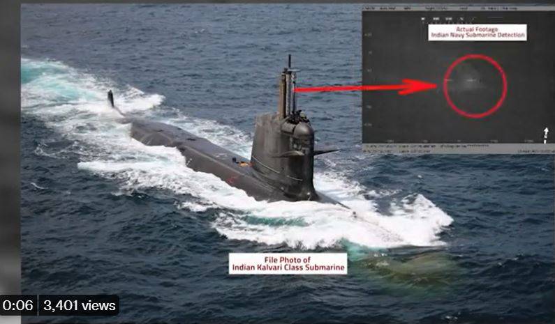 Pakistan Navy spots another Indian submarine in its waters