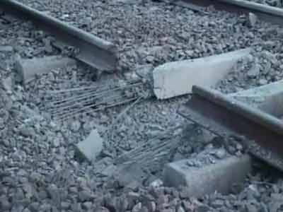 Railway track blown up near Jamshoro