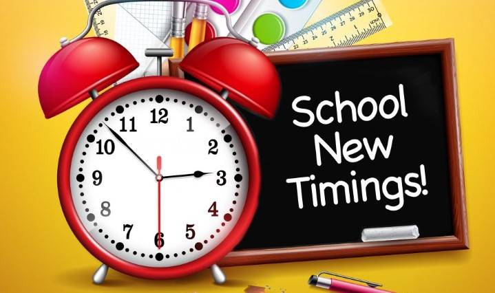 New school timings announced