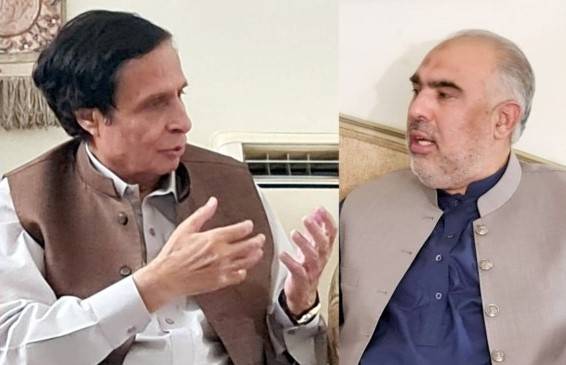 Asad Qaiser appreciates Pervaiz Elahi for standing with PTI