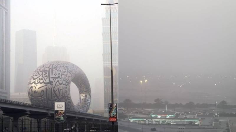 World's tallest building engulfed as Mideast sandstorms hit UAE