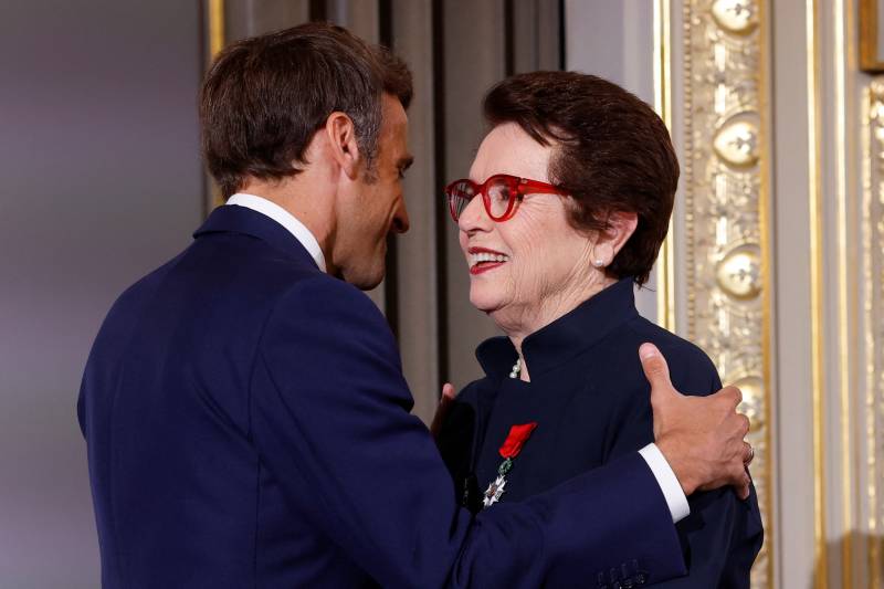 Billie Jean King awarded France's Legion of Honour