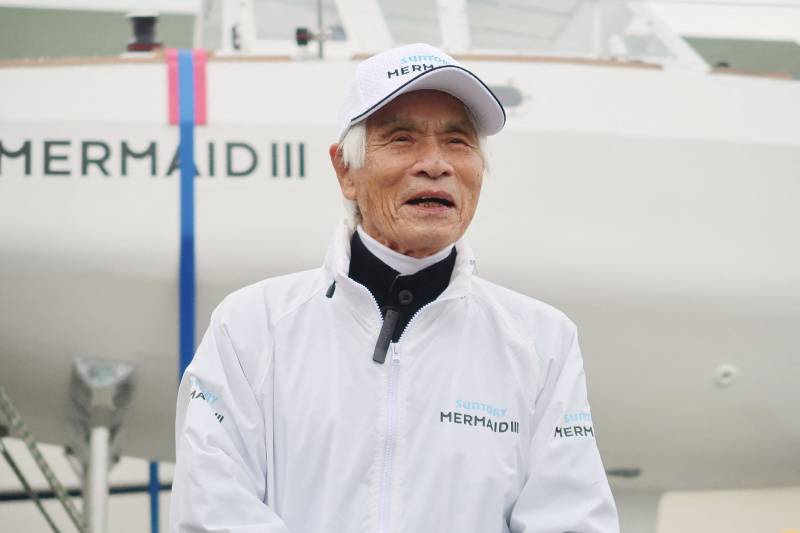 Japanese man becomes world's oldest to sail solo across Pacific