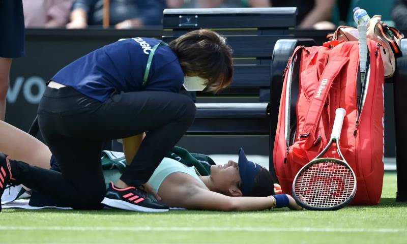 Raducanu injured at Nottingham in blow to Wimbledon preparations