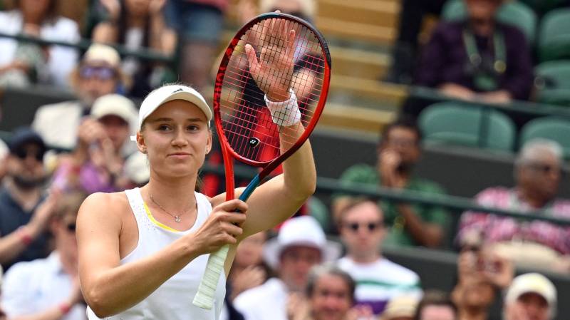 Russian-born Rybakina eyes Wimbledon final despite compatriots' ban