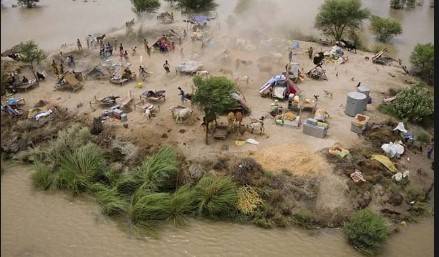 Flood destroyed 10 villages, dozens of houses in Khairpur, windstorm in Dalbandin 