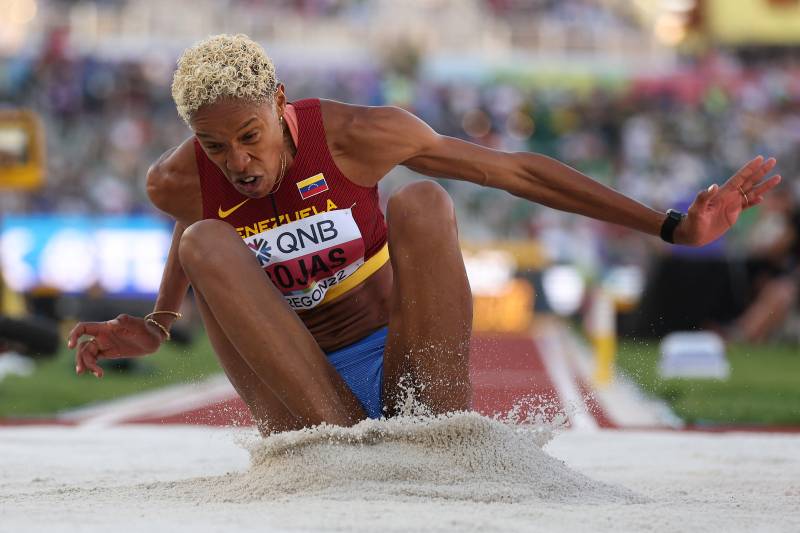 Yulimar Rojas of Team Venezuela competes in the Women's Triple Jump Final on day four of the World Athletics Championships. AFP