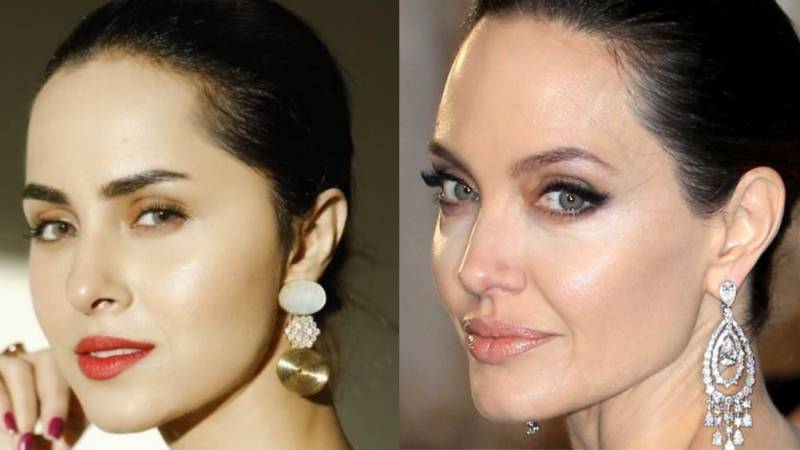 Netizens say Nimra Khan dopplelganger of ‘Angelina Jolie’ over new photoshoot  