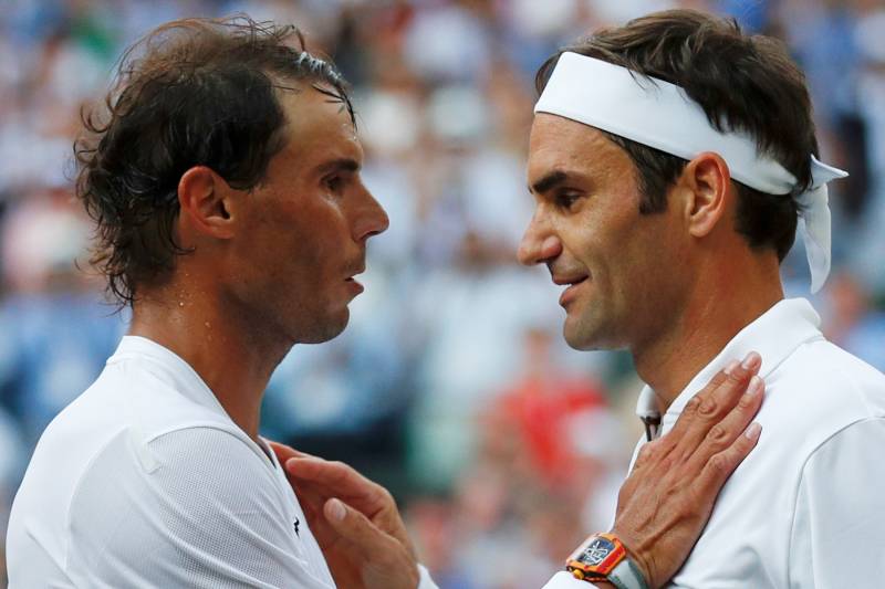 It was an 'honour to share all these years' with Federer, says Nadal