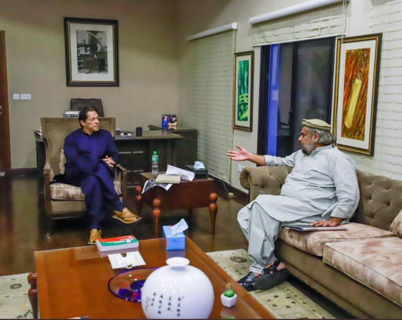 SIC chief Hamid Raza holds talks with Imran Khan