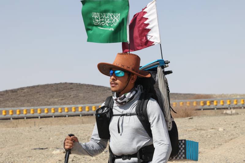 For Saudi fan, road to Football World Cup is a desert trek