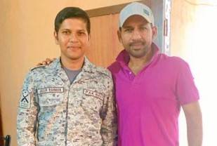 Captain Sarfaraz shares Chota Bhai’s photos in Navy Uniform on Twitter