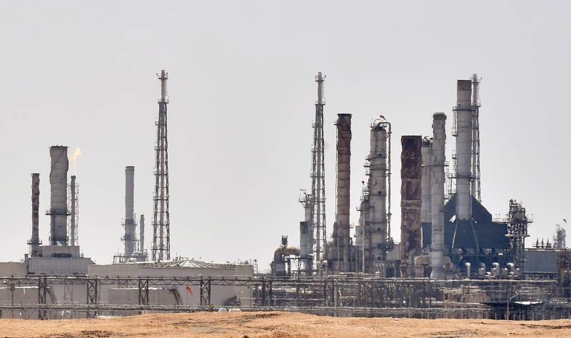 This file photo taken on September 15, 2019 shows an Aramco oil facility near al-Khurj area, just south of the Saudi capital Riyadh. AFP