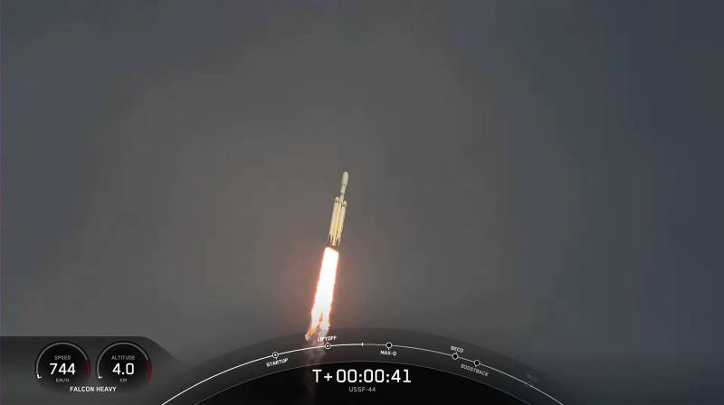 SpaceX's Falcon Heavy rocket lifts off from Launchpad 39A at Kennedy Space Center in Florida. AFP