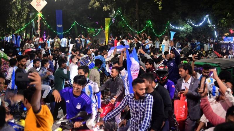 Thousands in Bangladesh capital cheer Argentina World Cup win