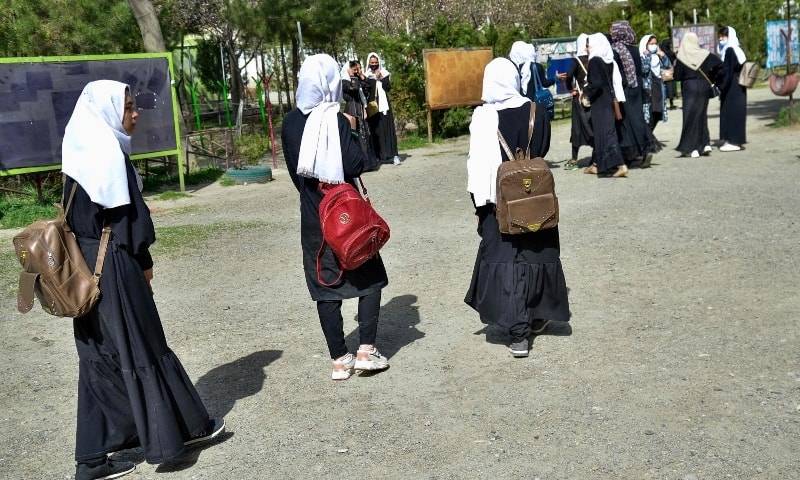 Afghan girls sit leaving exams despite no school for a year